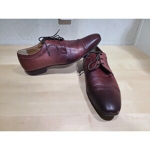 Rosso Brunello Round Toe Dress Shoes Handmade Italy Men's 11.5 (EU 45) Stitched